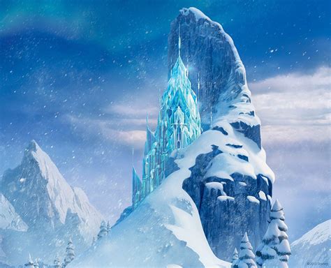 queen elsa ice castle